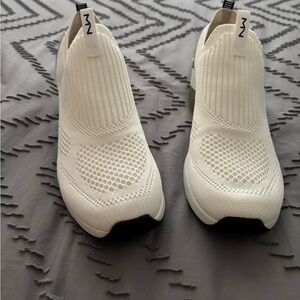 Women's White Slip-On Sneakers